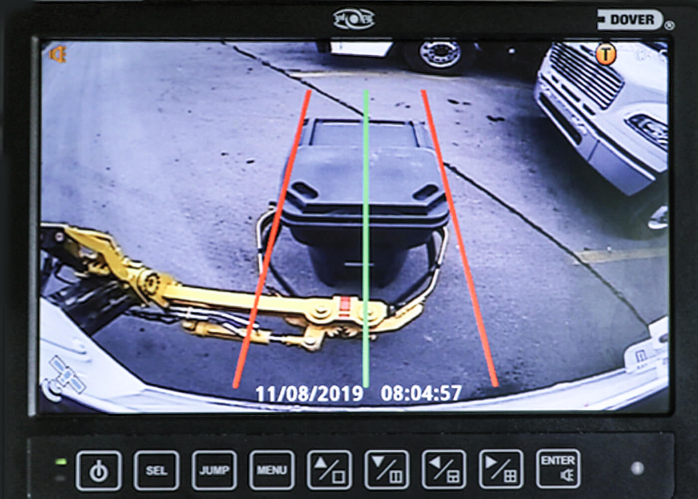 Sideload Garbage Truck Arm Camera Grabber Lines